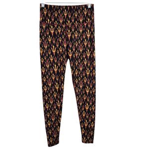 Zoozatz ASU Arizona State University Sun Devils Pitchfork Print Leggings Sz M